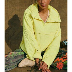 Yellow Free People Pippa Packable Puffer Pullover 💛 Never Worn